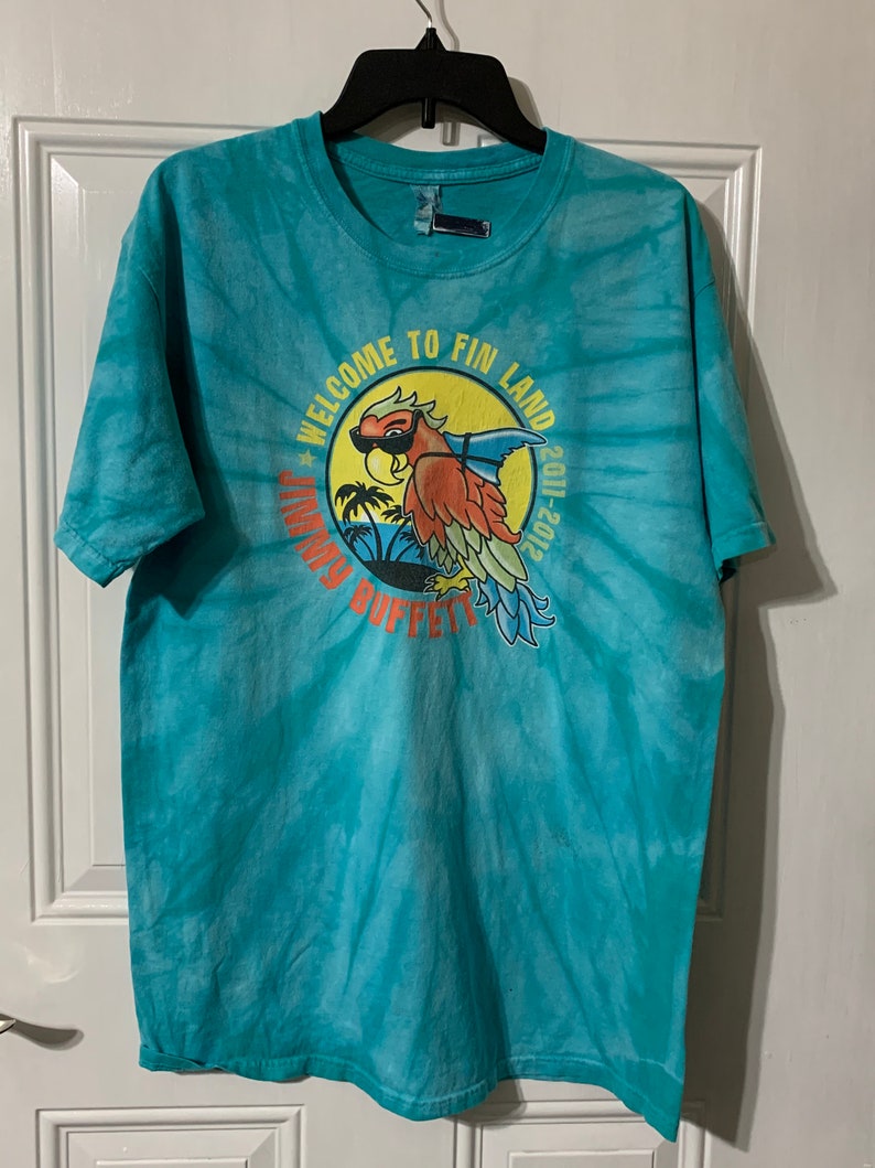 Vintage jimmy buffett concert Tour tie dye Tshirt Size L Etsy