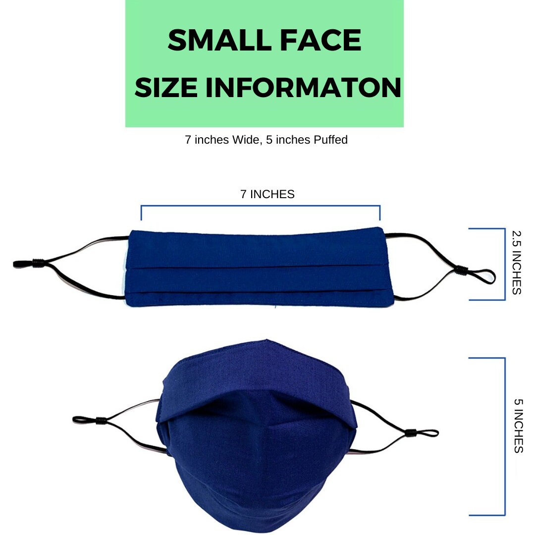 Face Mask for Small Faces Small Mask Reusable 3Layer Face Etsy