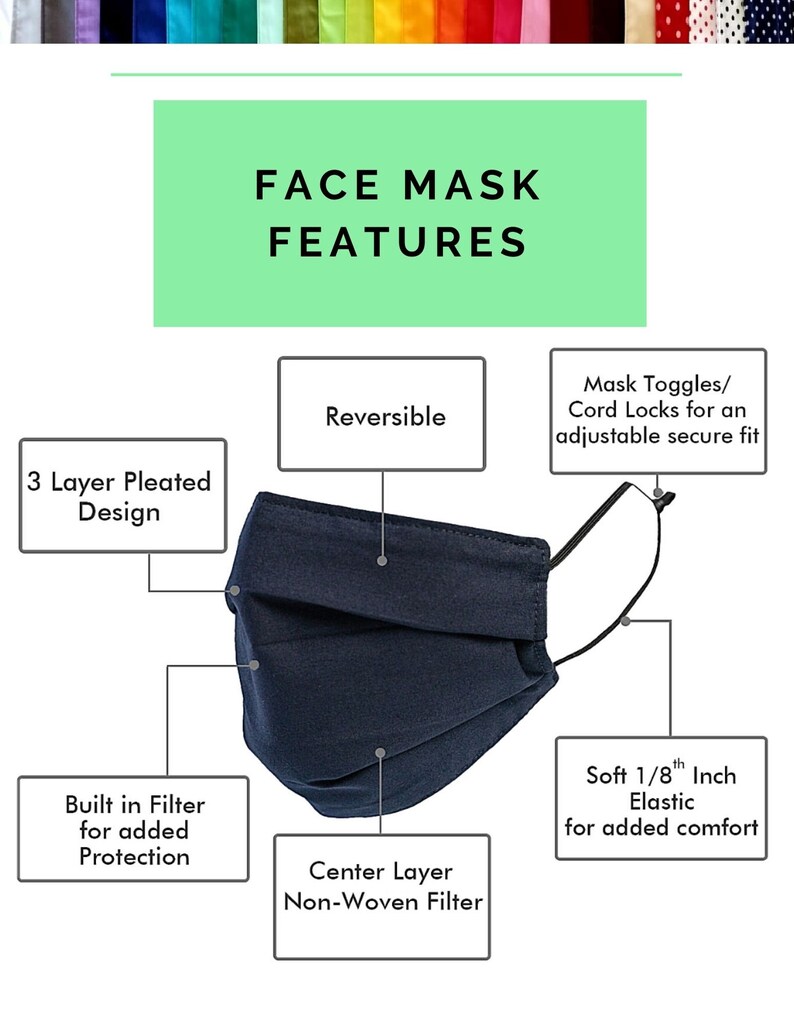 Face Mask for Small Faces Small Mask Reusable 3Layer Face Etsy