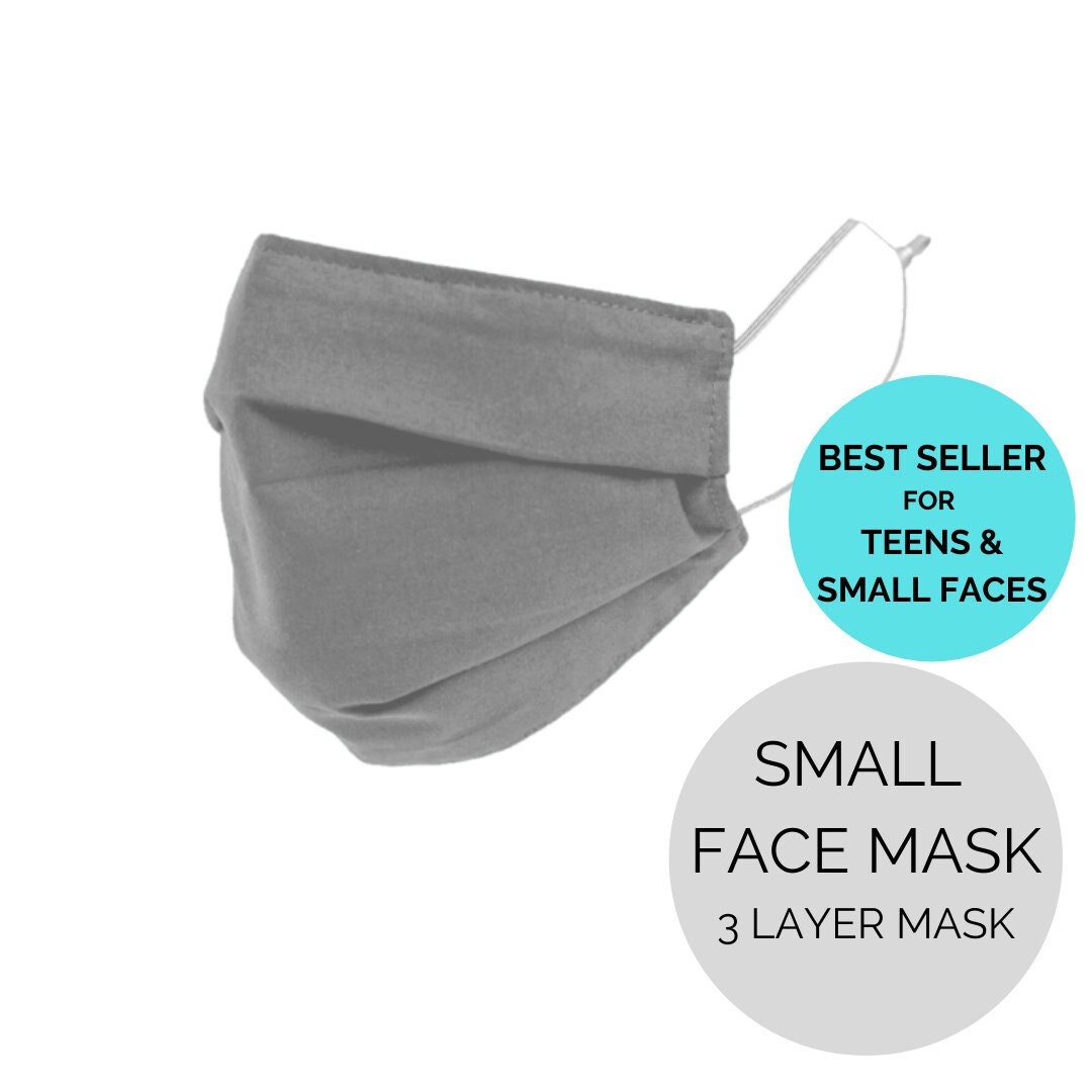 Face Mask for Small Faces Small Mask Reusable 3layer Face Etsy Canada