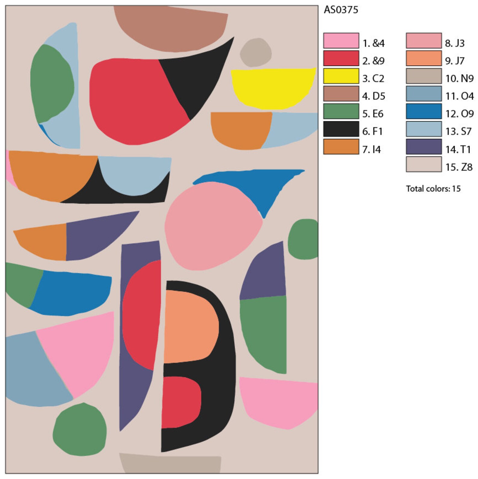 Geometry DIY Kit Paint by Numbers Handmade Picture Divided by Etsy