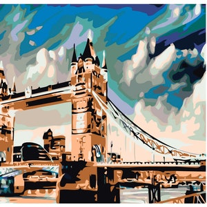 London Bridge - EU Shipping - DIY Paint by Number Kit Acrylic Painting Home Decor 922921