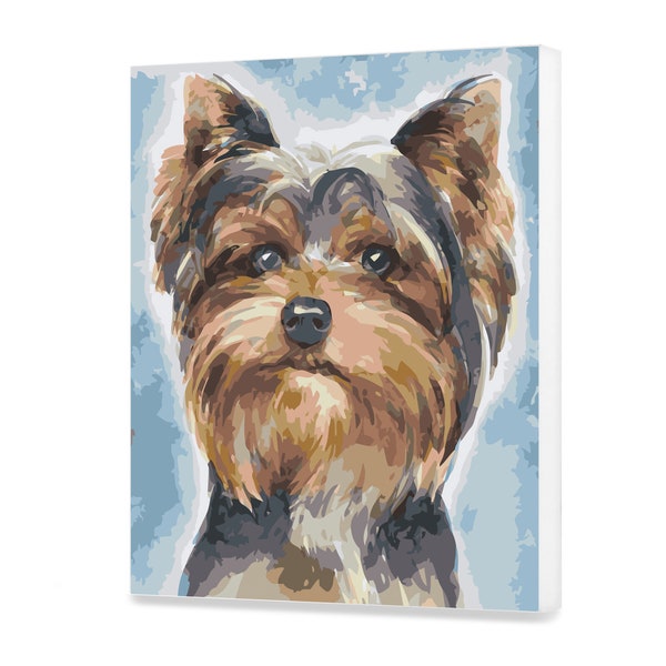 Yorkshire Terrier bricolage ensemble peinture par numéros chiot Art Design décoration murale ensemble pour propre ensemble de peinture bricolage peinture par numéro adultes loisirs AS0444