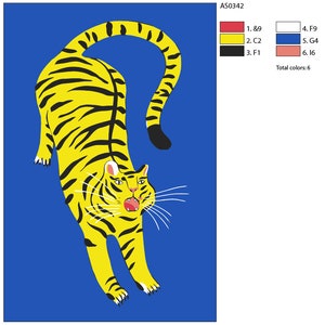 FILASLFT Tiger Paint by Number for Adults, Animal Kids Paint by Number Kits on Canvas, Painting by Numbers for Home Wall Decoration and Gifts 16 x