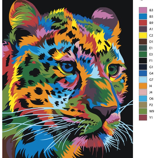 Pop Art Paint by Number Kit Etsy