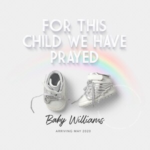 Digital pregnancy announcement, Pregnancy reveal, Social media, Neutral, RAINBOW BABY, IVF, Facebook, Instagram, Minimalistic, White