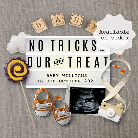 Baby due in october cheap announcement