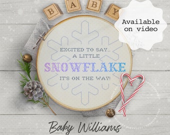 Digital Baby Announcement, Pregnancy Reveal for Social Media, CHRISTMAS, Buffalo Plaid Onesie, Due December, Instagram photo / Personalized