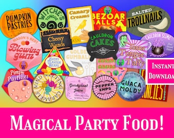 Magical Party Food Labels