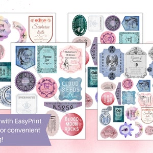 21 Pastel Potion Labels - Etsy