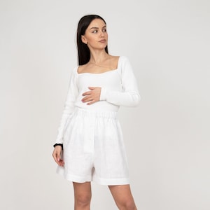 Linen Shorts/Linen Culottes/Linen Trousers/Linen Palazzo Pants/Loose Pants/Flowy Pants/Linen Harem Pants/Palazzo Pants/Linen Pants/AE367