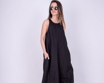 Kaftan Maxi Dress/Linen Tunic Dress/Convertible Dress/Flax Dress/Linen Kaftan/Linen Beach Dress/Linen Robe/Full Length Dress/Kaftans/AE189
