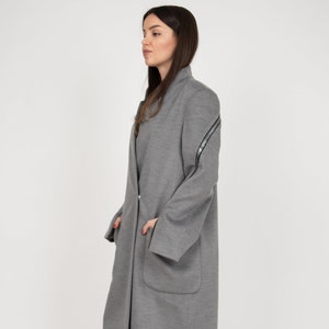 Fashion Jacket/Winter Warm Coat/Wool Cashmere Coat/Winter Elegant Coat/Cozy Jacket/Warm Coat/Plus Size Coat/Winter Wool Coat/Eco Coat/AE376 image 1