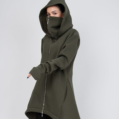 asymmetrical sweatshirt jacket