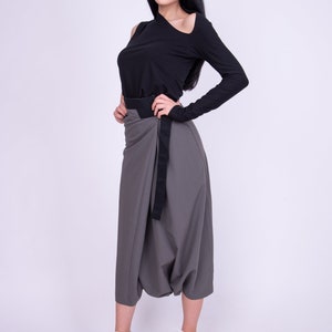 Harem Pants Women/Baggy Pants/Drop Crotch Pants/Harem Trousers/Tapered Pants/Wrap Pants/Casual Trousers/Cargo Pants/Women Harem Pants/AE255 image 6