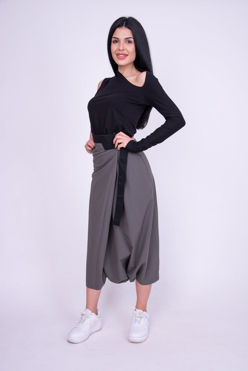 Harem Pants Women/Baggy Pants/Drop Crotch Pants/Harem Trousers/Tapered Pants/Wrap Pants/Casual Trousers/Cargo Pants/Women Harem Pants/AE255 image 6