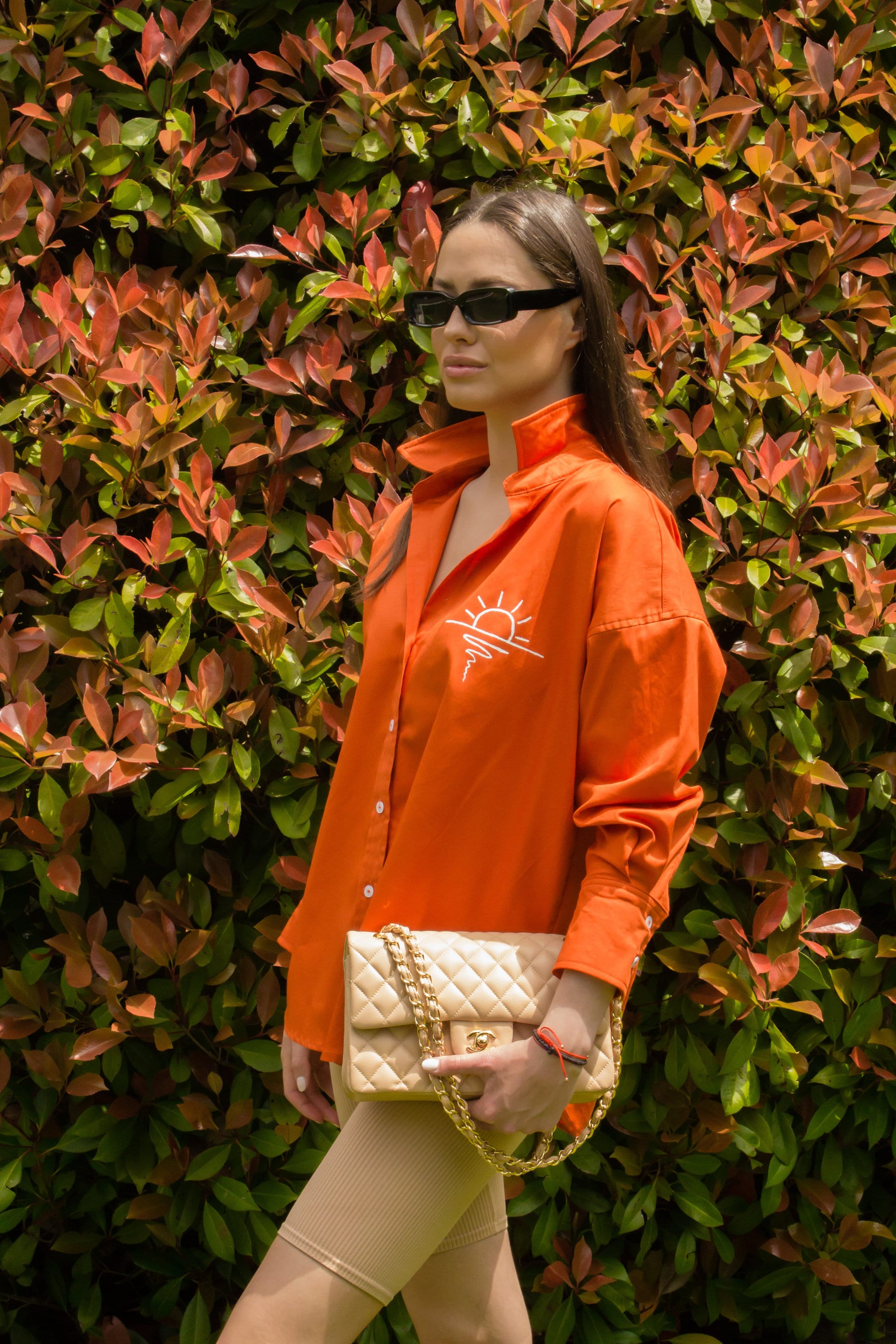 トップス Orange Sideline Sparkle Ruffle Top- Orange | Jess Lea Boutique