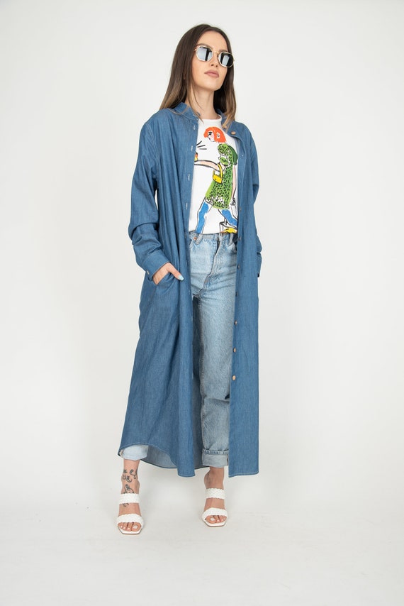 denim dress and cardigan Jean Dress With Cardigan The Denim Midi Dress Of My Dreams: Ways To Wear It  The Mom Edit