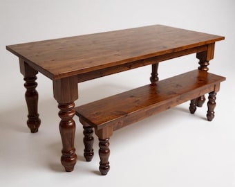 Hardwood Farmhouse Table | Dining Table