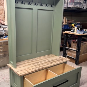 Storage Bench Optional Coat Topper Available - Etsy