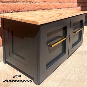 Bench With Two Storage Drawers