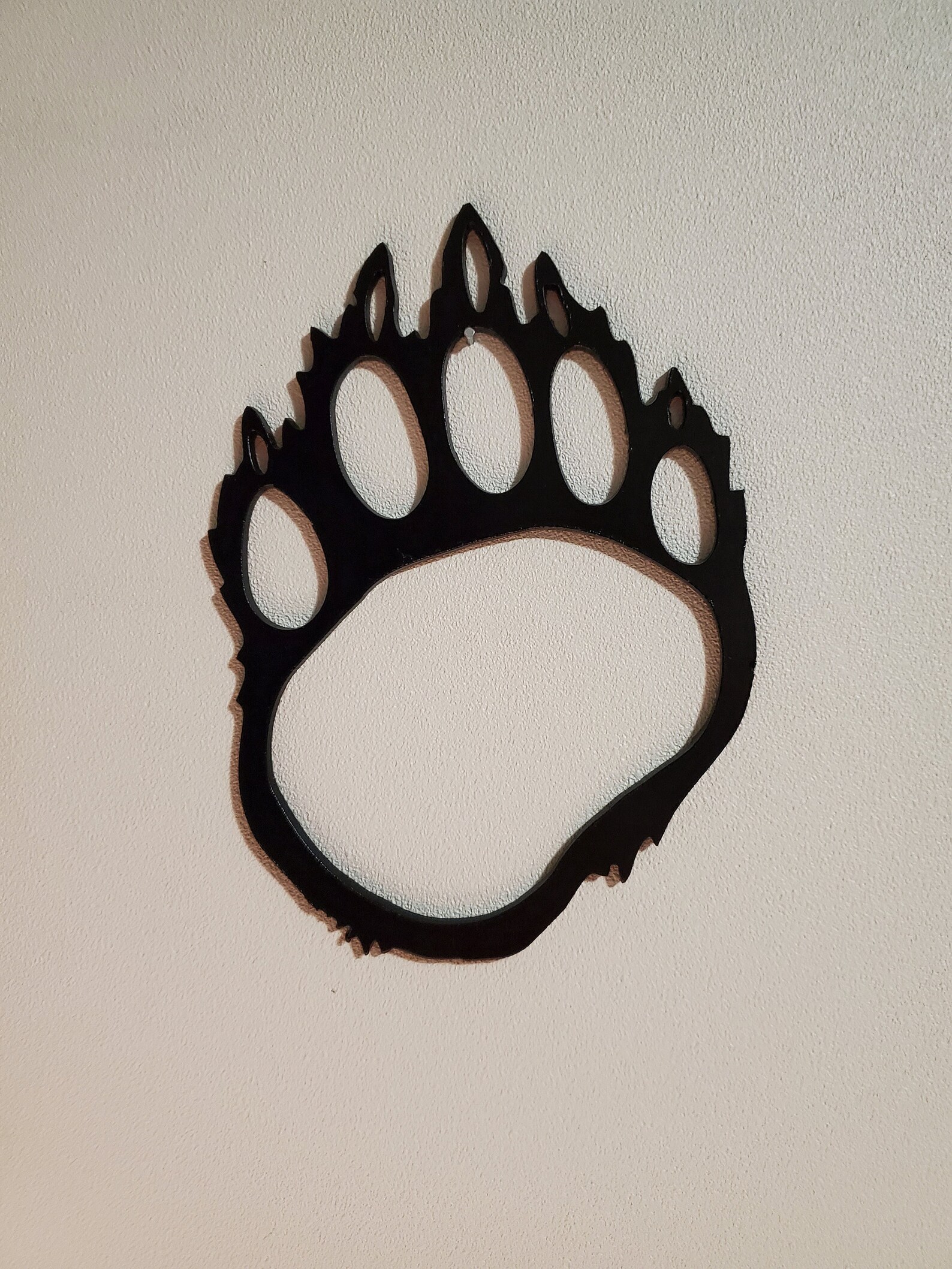 Plasma cut bear paw 5x7 / bear art / metal bear | Etsy