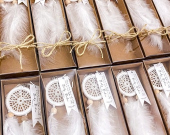 Mini Dreamcatcher Keychain, Boho Wedding, Baby Shower Favors