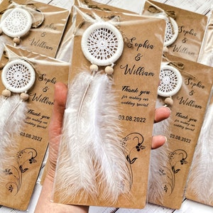 Dreamcatcher Baptism Favors For Boy, Baptism Thank You Gift, Christening Favors, Mi Bautizo Favors, Unique Baptism Gift