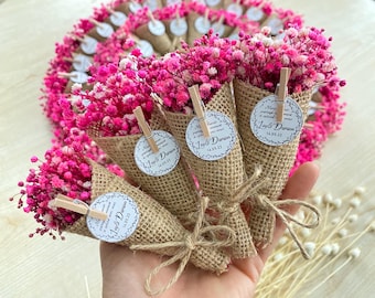 Flower Magnet Favors for Guests, Rustic Wedding, Bridal Shower Gifts