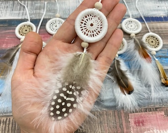 Bomboniere portachiavi Dreamcatcher, Bomboniere Boho Baby Shower, Bomboniere per matrimoni per gli ospiti, Bomboniere per addio al nubilato