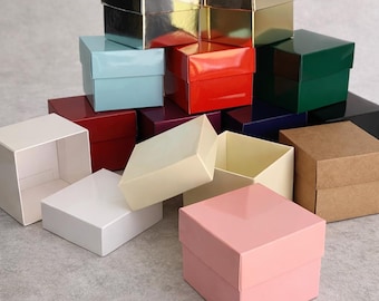 10 pcs Gift Boxes, Carton Favor Boxes, Wedding Engagement Packaging, Bulk Craft Supplies