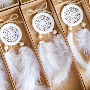 Mini portachiavi acchiappasogni per gli ospiti, bomboniere per matrimoni boho, bomboniere per baby shower boho, bomboniere per feste all'ingrosso