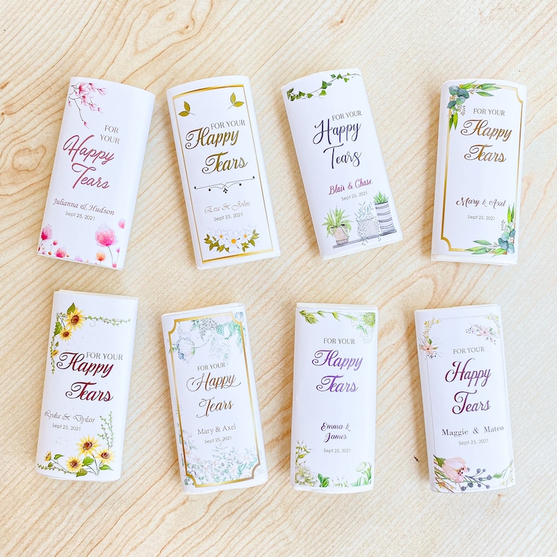 Rustic wedding rustic wedding tissue packet wedding tissues wedding favors happy tears eucalyptus wedding decor happy tears envelope