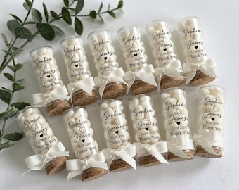 Personalized Baptism Favor Tubes, Almond Candy, Christening, Communion, Religious Celebration Favors
