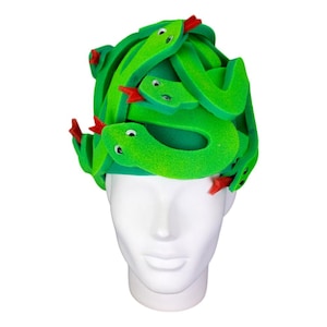 Peluca de Medusa con sombreros para fiestas de espuma - Disfraz de Medusa - Pelucas para mujer - Pelucas de cosplay - Sombrero para disfraz de Halloween - Sombrero para regalo de Halloween