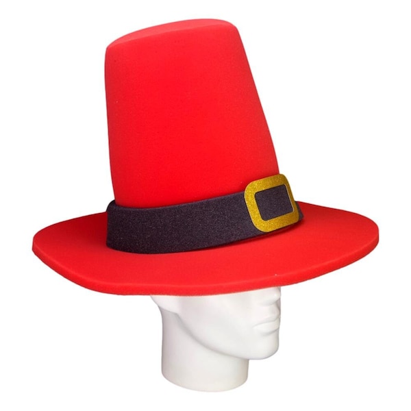 Sombrero Gigante de Peregrino de Navidad - Sombrero de Regalo de Navidad del Peregrino - Disfraz de Peregrino - Sombrero de Navidad - Favores Navideños - Accesorios de Fotomatón - Sombrero de Fiesta