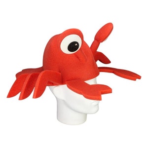 Foam Party Hats Lobster Hat - Ocean Party Hat - Lobster Hat for Adults & Kids - Beach Party Hat - Handmade Animal Hat - Custom Animal Hat