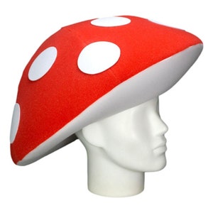 Foam Party Hats Mushroom Head Hat - Vegan Gift Hat - Vegetarian Party Hat - Mushroom Party Hat - Handmade Food Hat - Funny Food Gift