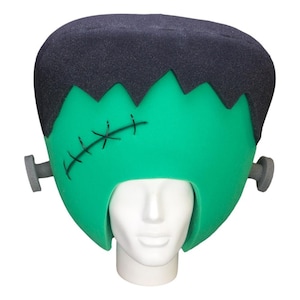 Foam Party Hats Frankenstein Wig - Halloween Decor Hat - Halloween Costume Hat - Halloween Adults and Kids Hat - Happy Halloween Hat -Spooky