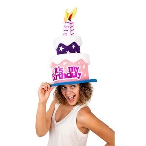 Foam Party Hats My Birthday Cake Hat - Custom Birthday Cake Hat - Personalisierter Birthday Cake Hat - Photo Booth Requisiten