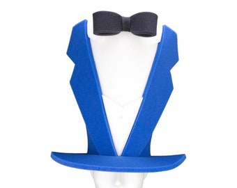 Foam Party Hats Bow Suit Hat - Suit Party Hat - Wedding Bow Tie Suit Hat - Wedding Party Hat - Bachelor Party Hat
