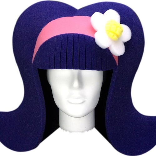 Foam Hat Foam Party Wig With Giant Bow Oversized Crazy Hat For