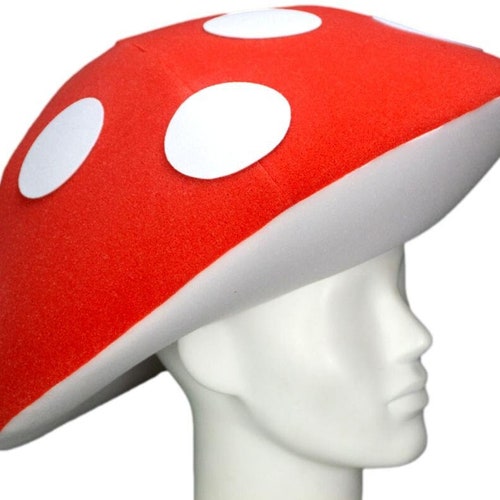 Foam Party Hats Mushroom Head Hat Vegan 