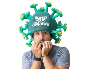 Pandemic Foam Party Virus Hat - Quarantine Birthday Hat - Fathers Day Gift - Adults Social Distance Hat - Stay Home Party Hat - Party Favors