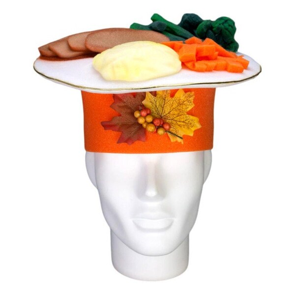 Amscan Autumn Cooked Turkey Hat, Brown - The Party Place - View #8