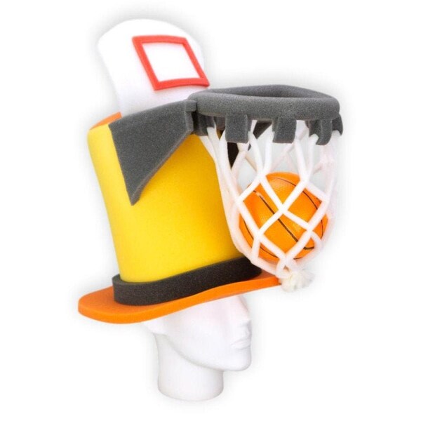 Foam Party Hats Basket Hoop Hat - Basketball Party Hat - Sports Party Hat - Basketball Gift Hat - Basketball Hoop for Kids and Adults