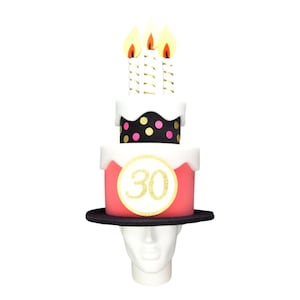 Foam Party Hats Special Birthday Cake Hat - Birthday Gift - Happy Birthday Cake Hat - Custom Birthday Gift - Fun Birthday Hat