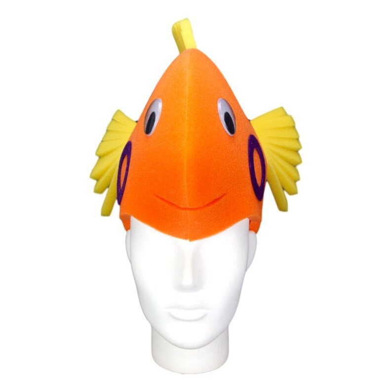 Foam Party Hats Fish With Circles Hat Nautical Deco Fish Etsy