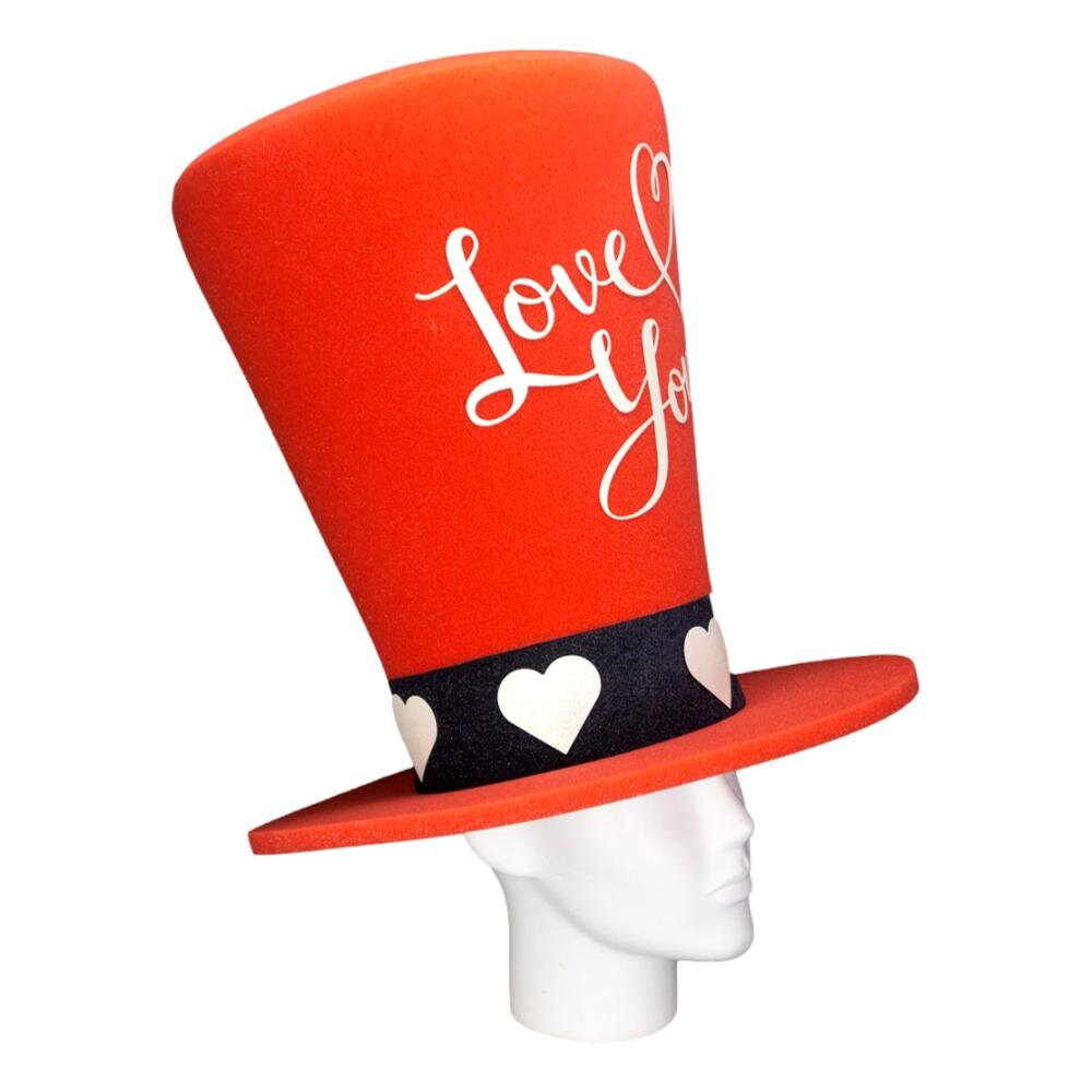 Foam Party Hats Valentines Day Wide Top 