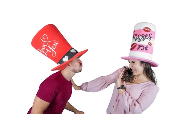 Foam Party Hats Valentines Day Wide Top 